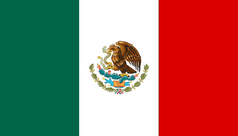 Mexican flag artwork